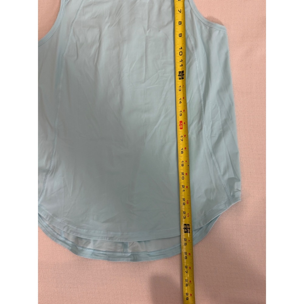 Lululemon Sculpt Tank Top Light Blue Mesh Panel Athletic Sleeveless Women Size 4 - Picture 4 of 5
